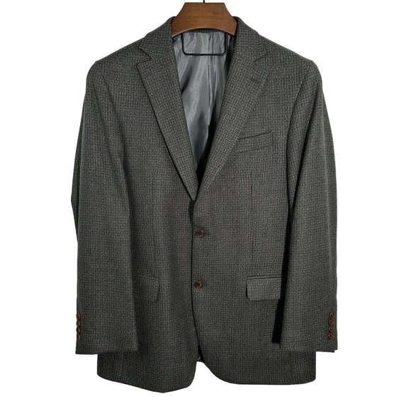 Alan Lebow 100% Luxury Lambs Wool 2 Button Tweed Blazer‎ 40R - Picture 1 of 10